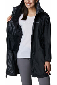 Columbia chaqueta softshell mujer Columbia Flash Challenger Long Windbreaker vista detalle Columbia chaqueta softshell mujer Columbia Flash Challenger Long Windbreaker vista detalle