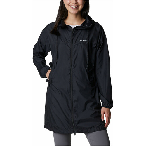 COLUMBIA FLASH CHALLENGER LONG WINDBREAKER negro