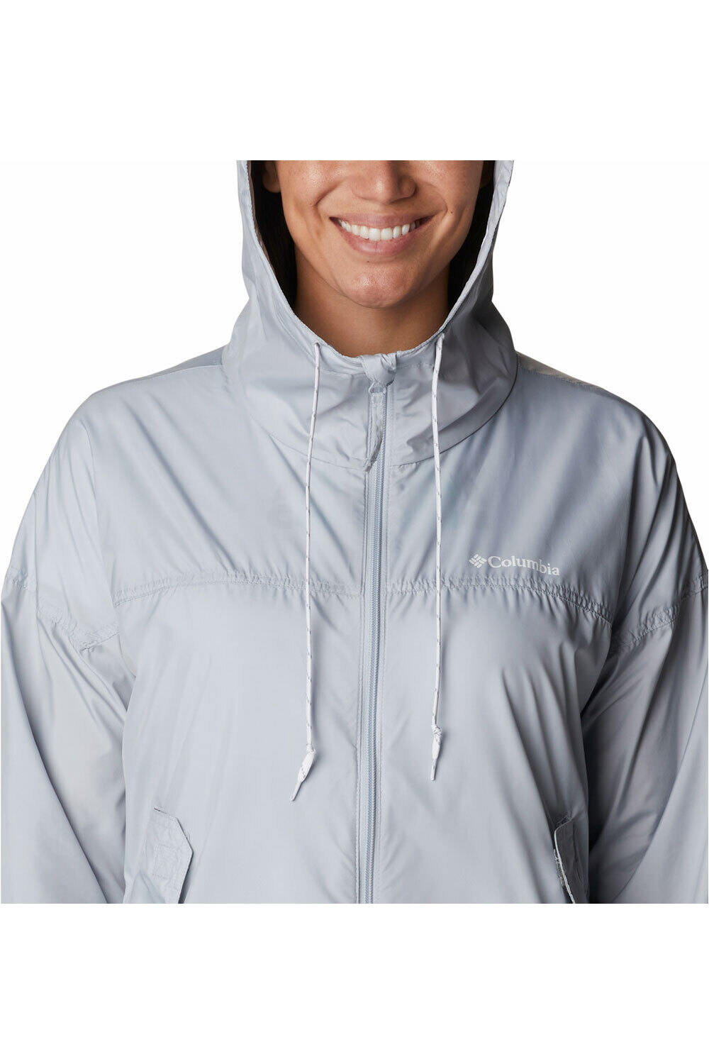 Columbia chaqueta softshell mujer Columbia Flash Challenger Long Windbreaker vista trasera Columbia chaqueta softshell mujer Columbia Flash Challenger Long Windbreaker vista trasera