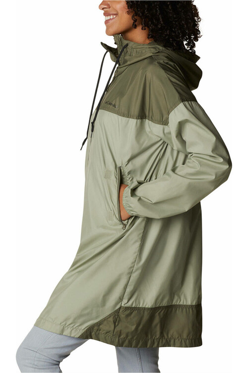 COLUMBIA FLASH CHALLENGER LONG WINDBREAKER verde