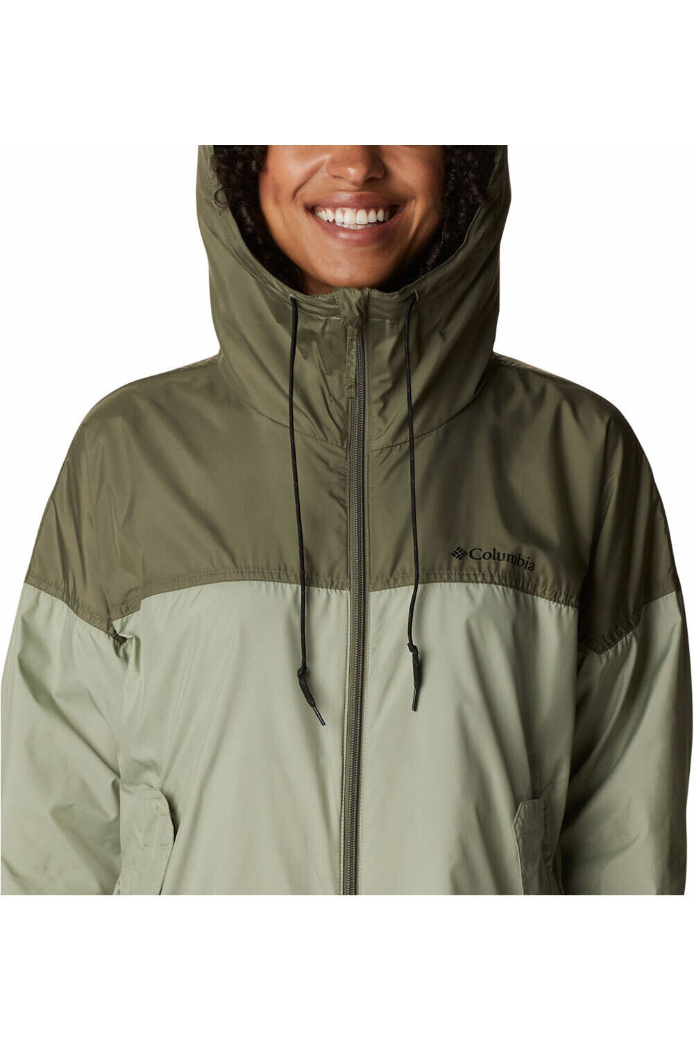 Columbia chaqueta softshell mujer Columbia Flash Challenger Long Windbreaker vista trasera Columbia chaqueta softshell mujer Columbia Flash Challenger Long Windbreaker vista trasera