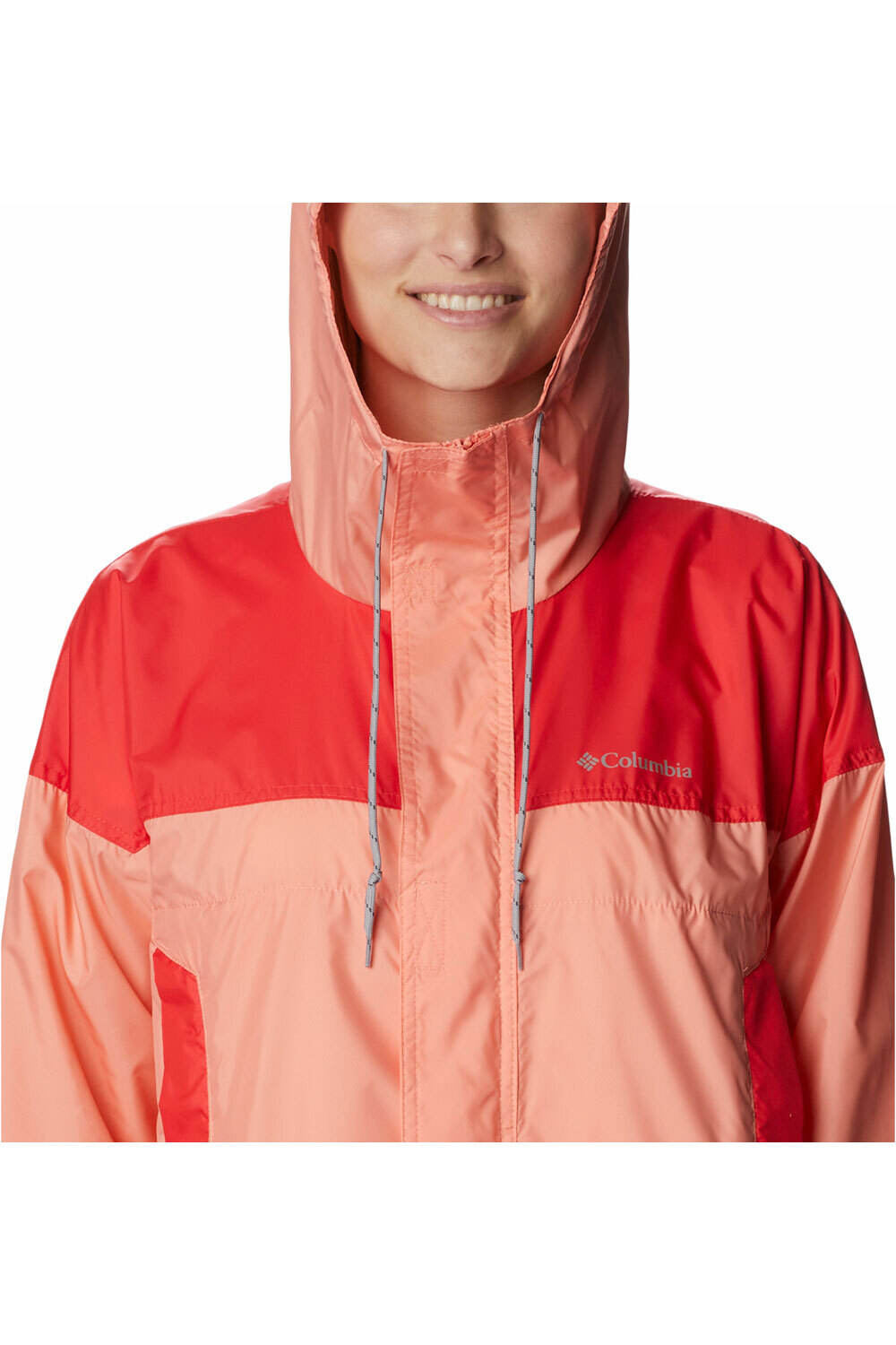 Columbia chaqueta softshell mujer Columbia Flash Challenger Cropped Windbreaker vista trasera Columbia chaqueta softshell mujer Columbia Flash Challenger Cropped Windbreaker vista trasera