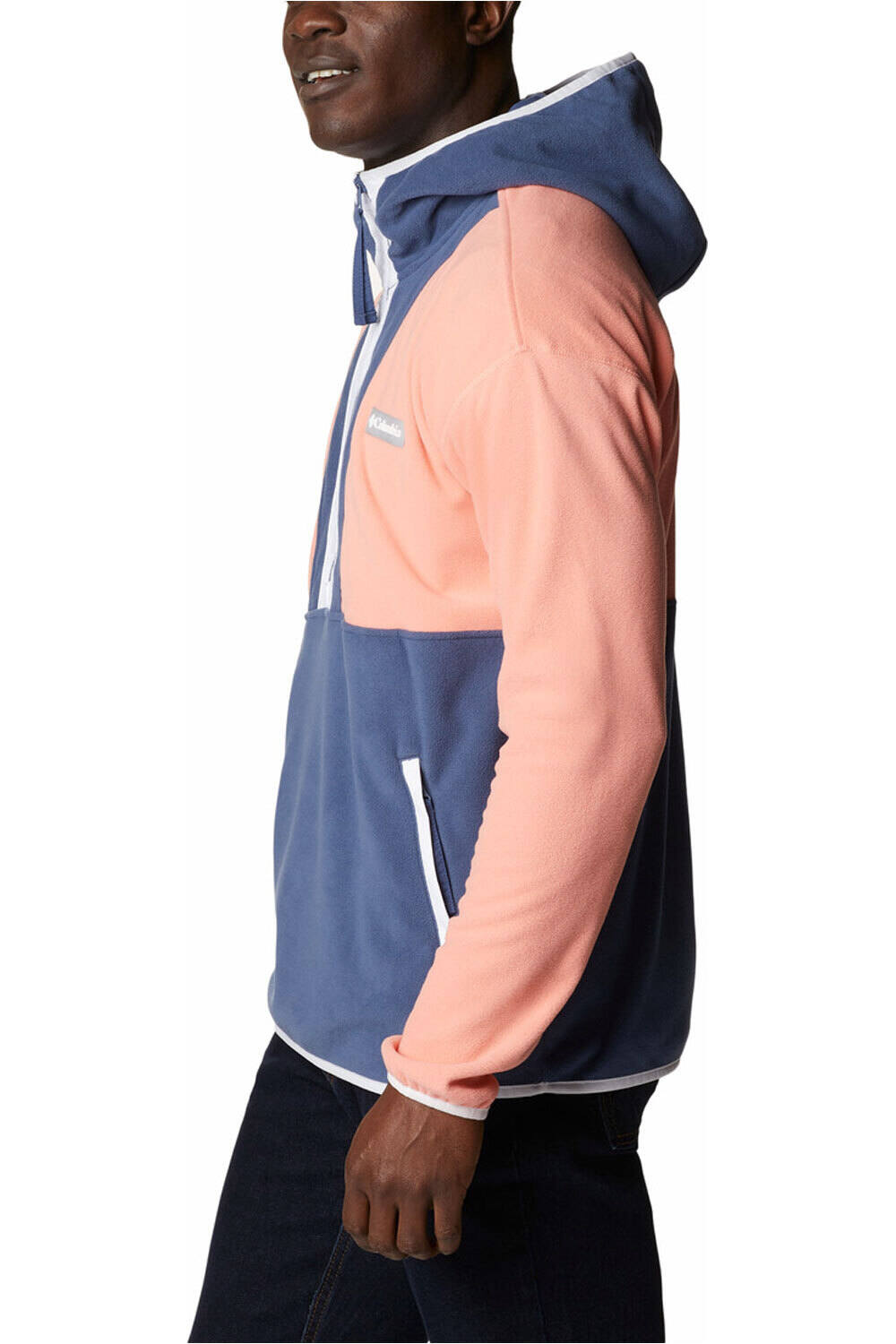 Columbia chubasquero hombre Columbia Backbowl Lite Half Zip Hoodie vista frontal Columbia chubasquero hombre Columbia Backbowl Lite Half Zip Hoodie vista frontal