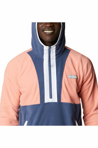 Columbia chubasquero hombre Columbia Backbowl Lite Half Zip Hoodie vista trasera Columbia chubasquero hombre Columbia Backbowl Lite Half Zip Hoodie vista trasera
