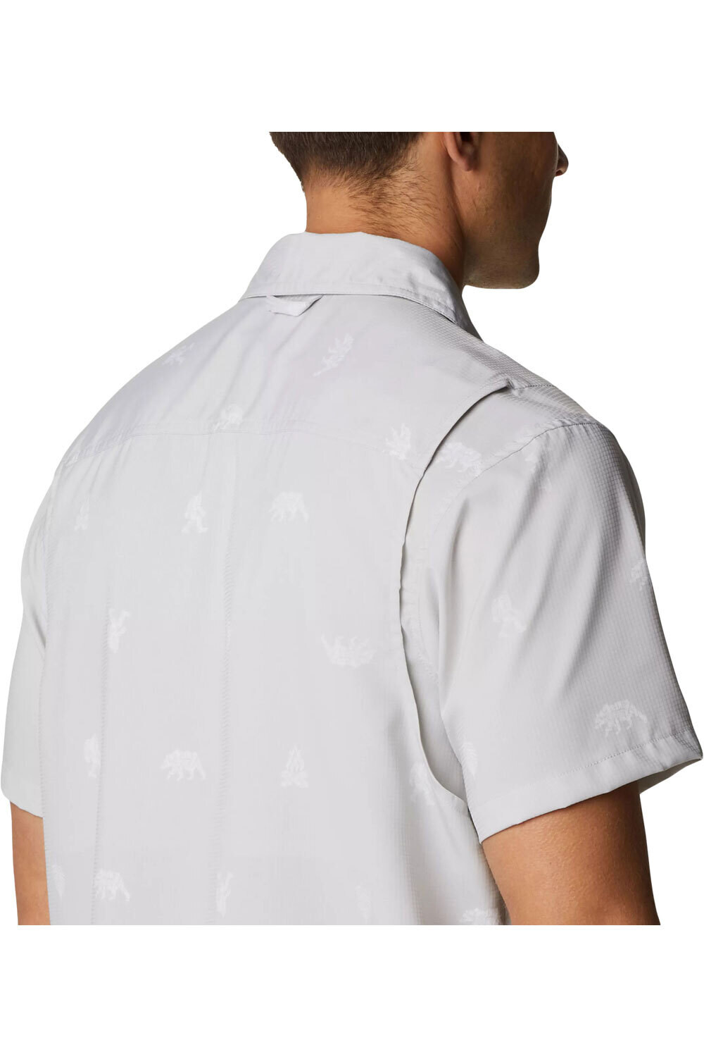 Columbia camisa montaña manga corta hombre Columbia Utilizer Printed Woven Short Sleeve vista trasera Columbia camisa montaña manga corta hombre Columbia Utilizer Printed Woven Short Sleeve vista trasera