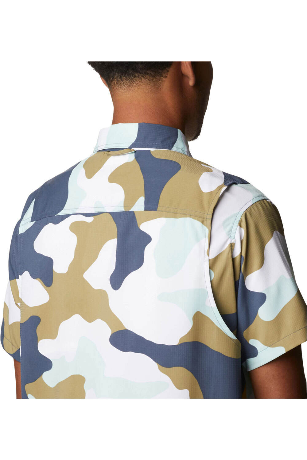 Columbia camisa montaña manga corta hombre Columbia Utilizer Printed Woven Short Sleeve vista trasera Columbia camisa montaña manga corta hombre Columbia Utilizer Printed Woven Short Sleeve vista trasera