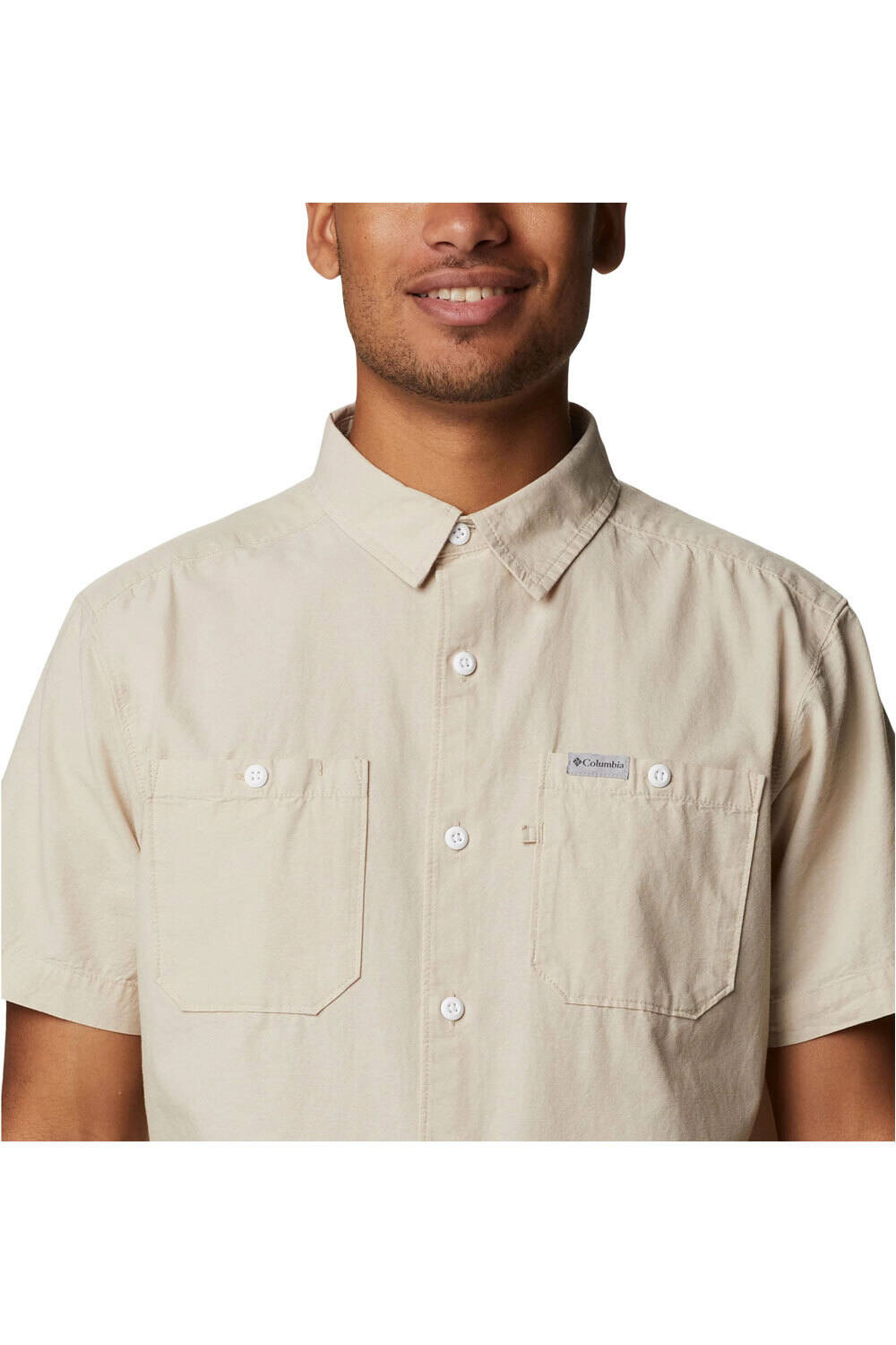 Columbia camisa montaña manga corta hombre Columbia Scenic Ridge Woven Short Sleeve vista frontal Columbia camisa montaña manga corta hombre Columbia Scenic Ridge Woven Short Sleeve vista frontal