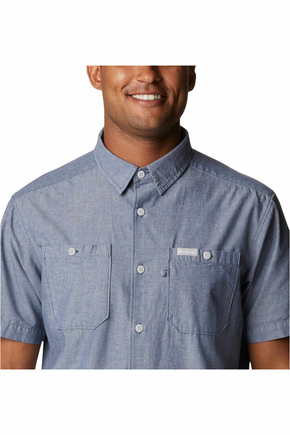 Columbia camisa montaña manga corta hombre Columbia Scenic Ridge Woven Short Sleeve vista frontal Columbia camisa montaña manga corta hombre Columbia Scenic Ridge Woven Short Sleeve vista frontal