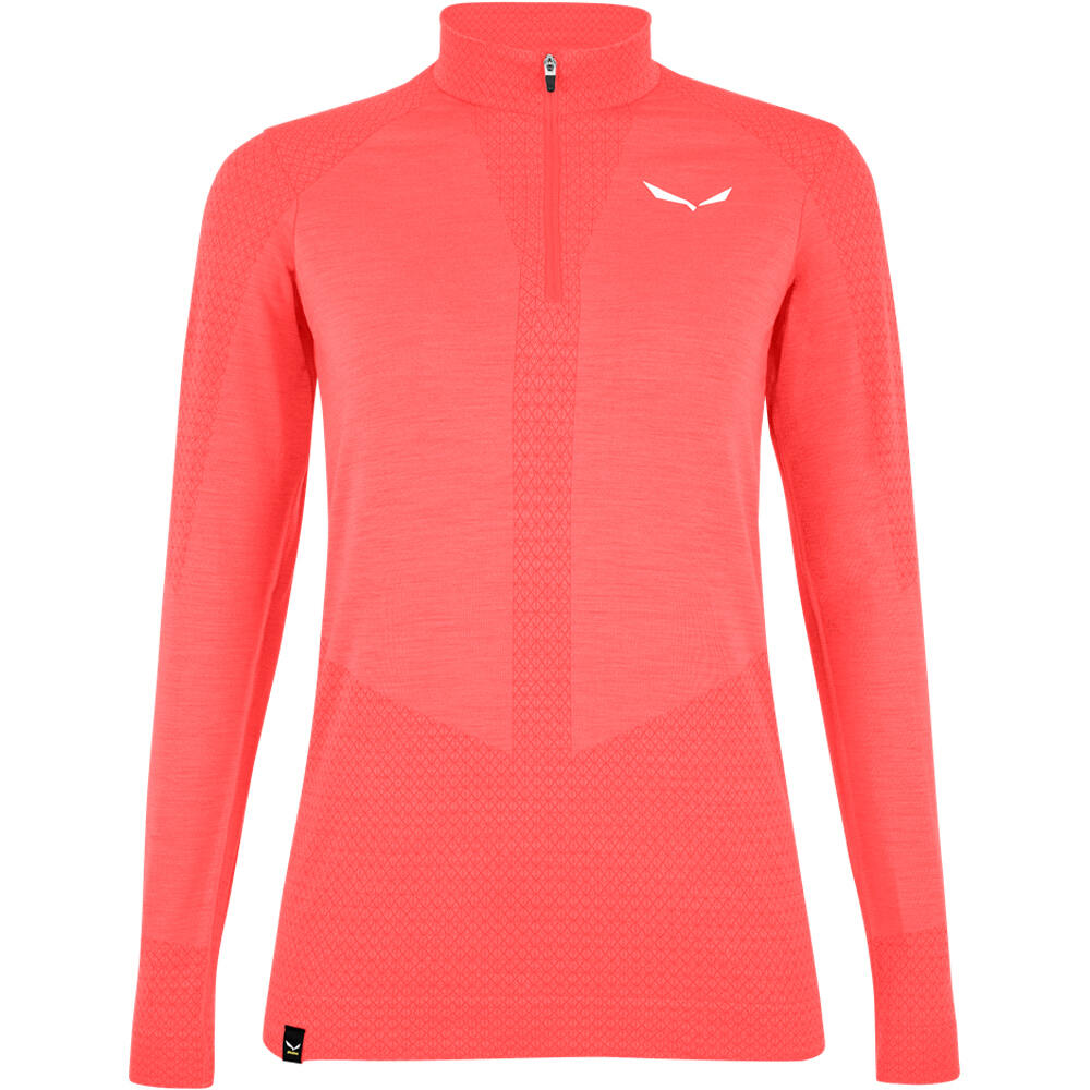 Salewa forro polar mujer Salewa ZEBRU MED WARM AMR W 1/2Z TEE. vista frontal Salewa forro polar mujer Salewa ZEBRU MED WARM AMR W 1/2Z TEE. vista frontal