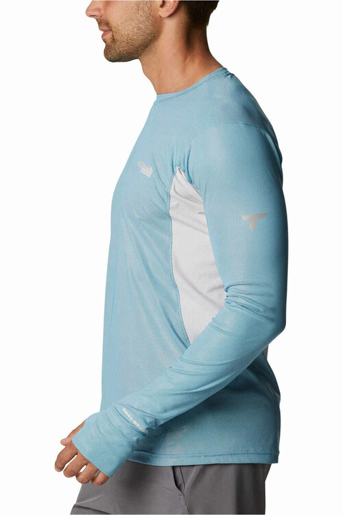 COLUMBIA M TITAN PASS SUN DEFLECTOR LS TEE 2.0 azul