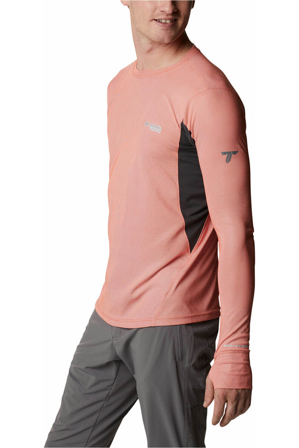 Columbia camiseta montaña manga larga hombre Columbia M Titan Pass Sun Deflector LS Tee 2.0 vista frontal Columbia camiseta montaña manga larga hombre Columbia M Titan Pass Sun Deflector LS Tee 2.0 vista frontal