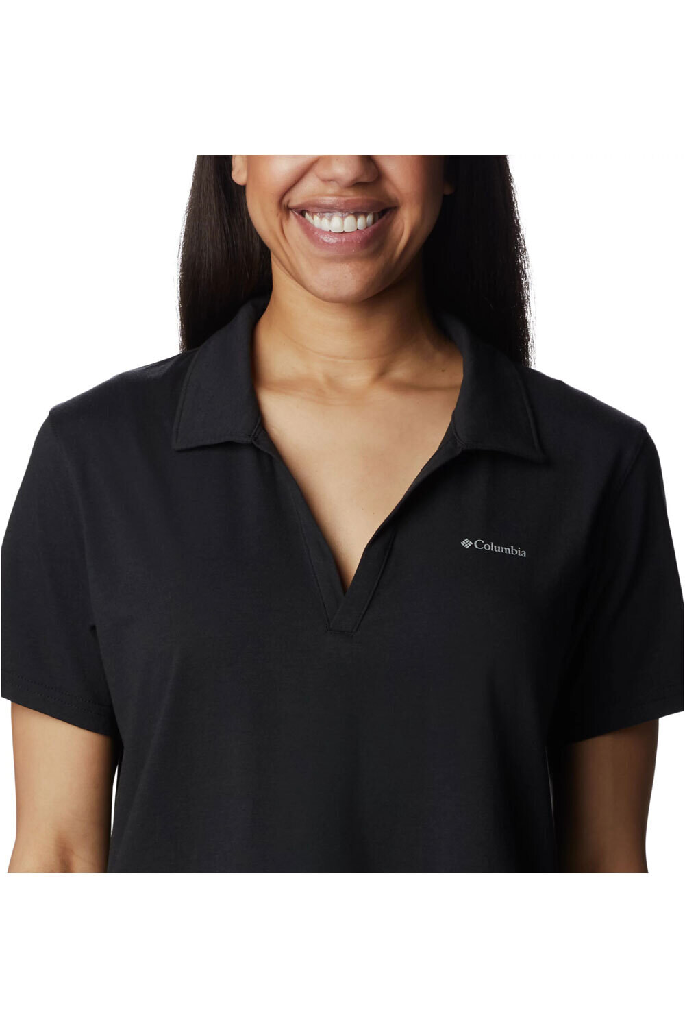 Columbia camiseta montaña manga corta mujer Columbia W Sun Trek Polo vista trasera Columbia camiseta montaña manga corta mujer Columbia W Sun Trek Polo vista trasera