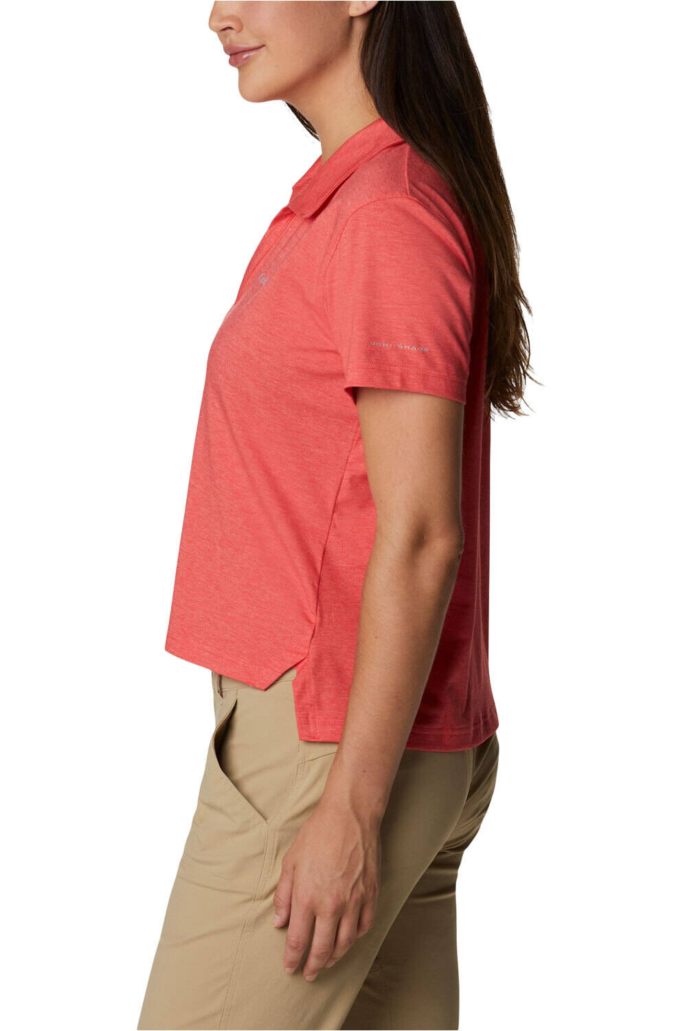 Columbia camiseta montaña manga corta mujer Columbia W Sun Trek Polo vista detalle Columbia camiseta montaña manga corta mujer Columbia W Sun Trek Polo vista detalle