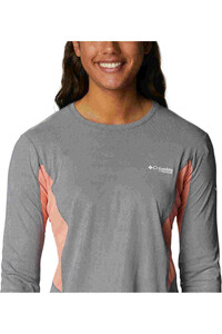 Columbia camiseta montaña manga larga mujer Columbia W Titan Pass Sun Deflector LS Tee 2.0 vista trasera Columbia camiseta montaña manga larga mujer Columbia W Titan Pass Sun Deflector LS Tee 2.0 vista trasera