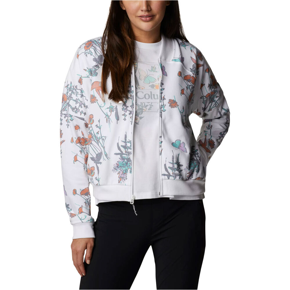 Columbia Sudaderas Montaña Mujer Columbia Columbia Lodge French Terry FZ vista detalle Columbia Sudaderas Montaña Mujer Columbia Columbia Lodge French Terry FZ vista detalle