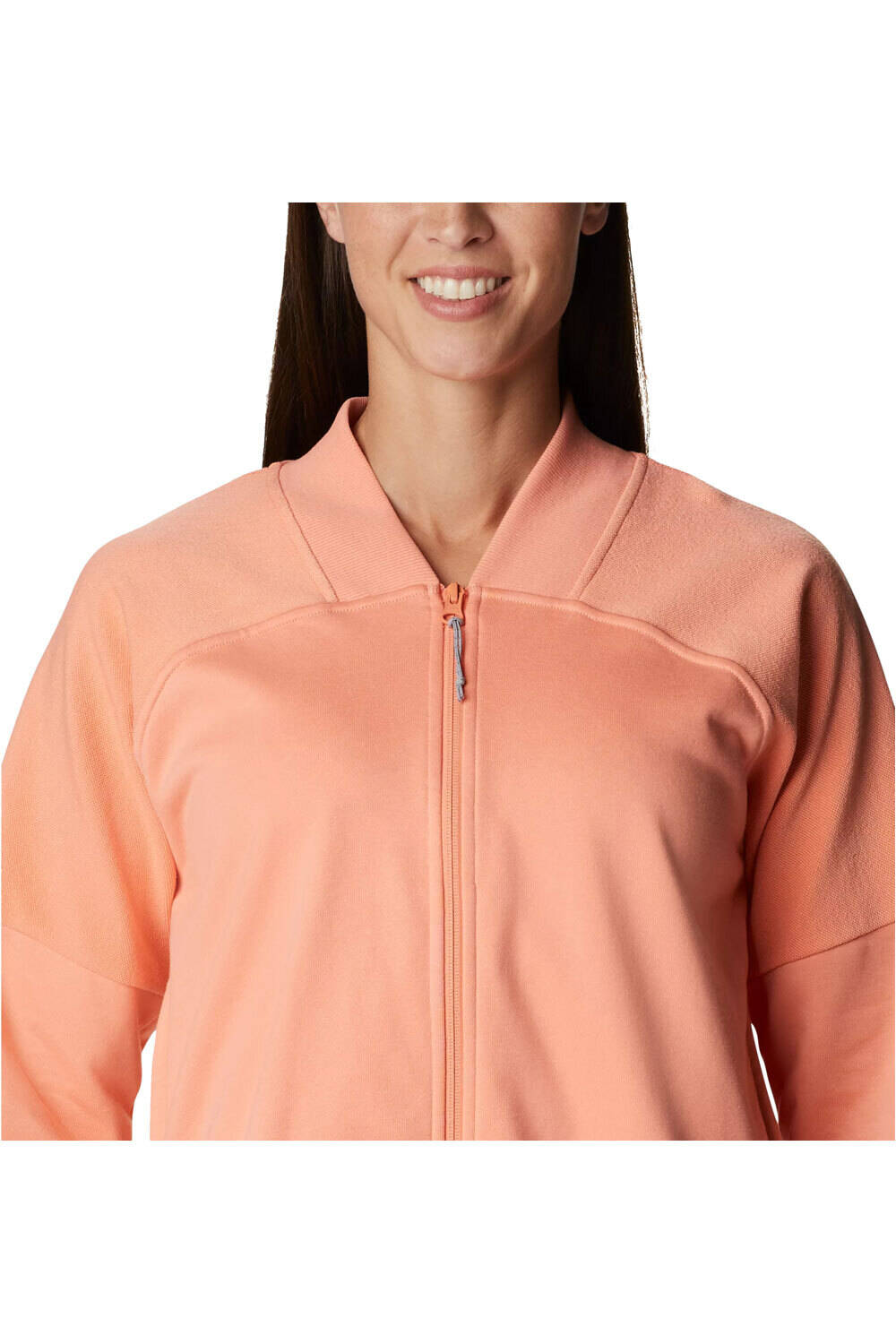 Columbia Sudaderas Montaña Mujer Columbia Columbia Lodge French Terry FZ vista detalle Columbia Sudaderas Montaña Mujer Columbia Columbia Lodge French Terry FZ vista detalle
