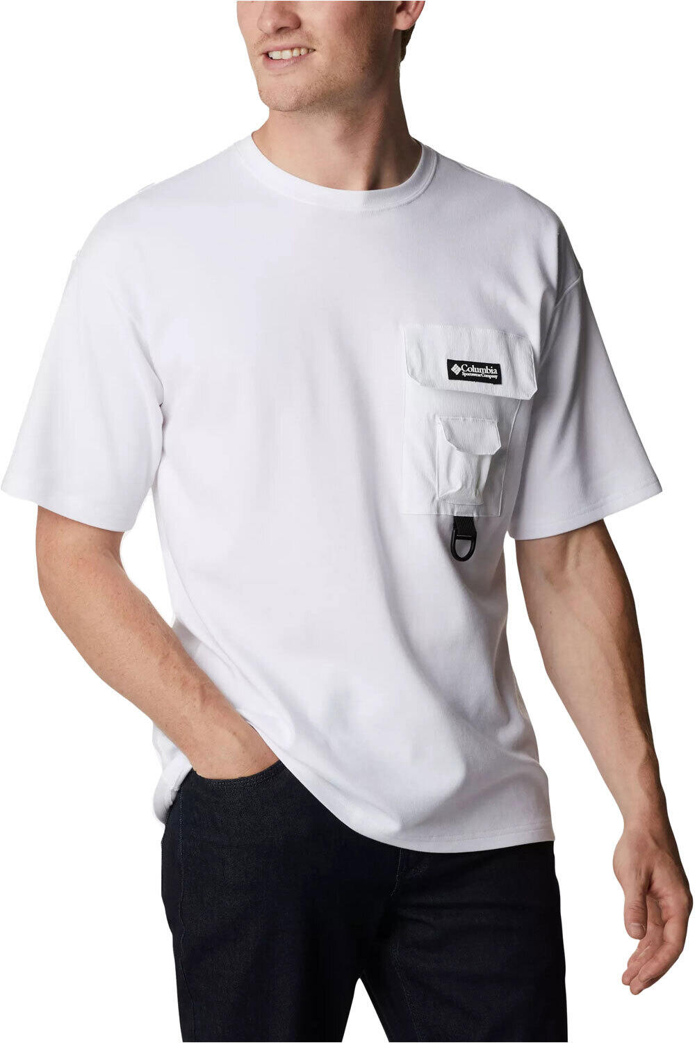 Columbia camiseta montaña manga corta hombre Columbia Field Creek Doubleknit Short Sleeve vista frontal Columbia camiseta montaña manga corta hombre Columbia Field Creek Doubleknit Short Sleeve vista frontal