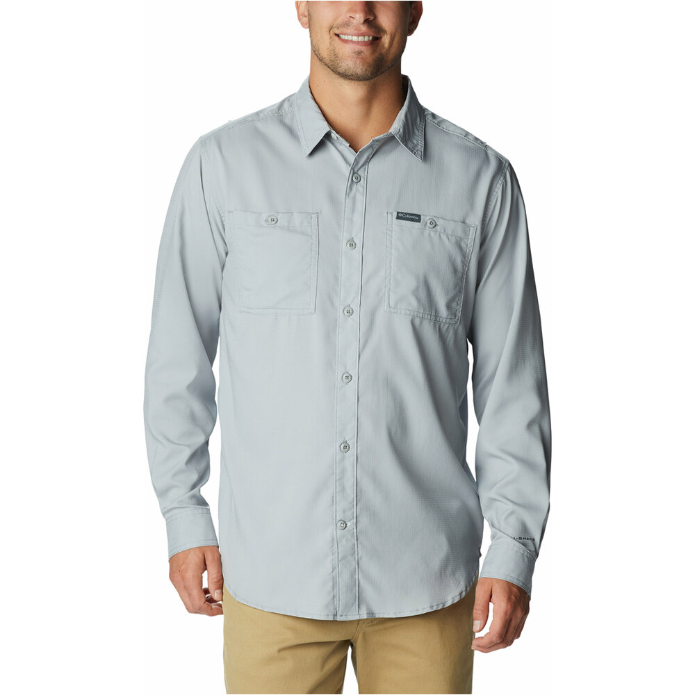 Columbia camisa montaña manga larga hombre Columbia Utilizer Woven Long Sleeve vista detalle Columbia camisa montaña manga larga hombre Columbia Utilizer Woven Long Sleeve vista detalle