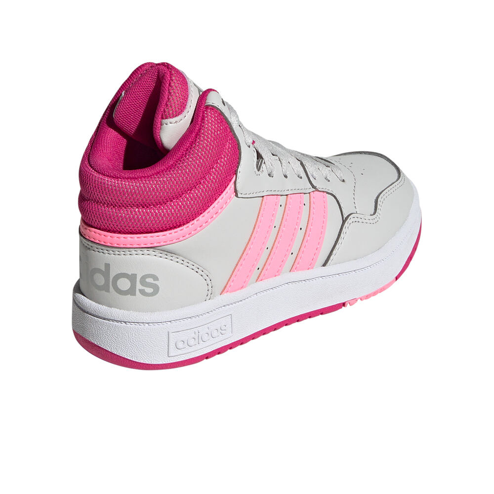 adidas zapatilla moda niño Adidas HOOPS MID 3.0 K vista trasera adidas zapatilla moda niño Adidas HOOPS MID 3.0 K vista trasera