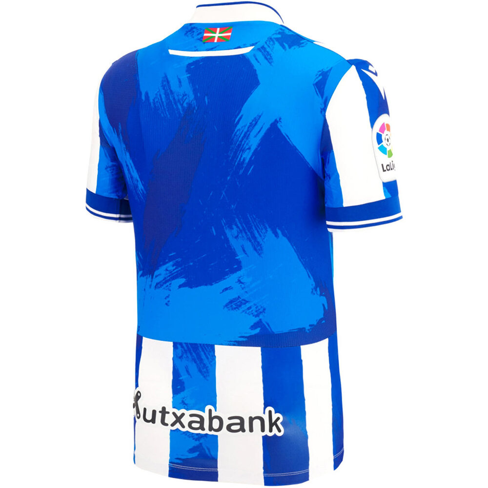Real Sociedad camiseta de fútbol oficiales niño R.Sociedad R.SOCIEDAD 23 H JSY Y vista trasera Real Sociedad camiseta de fútbol oficiales niño R.Sociedad R.SOCIEDAD 23 H JSY Y vista trasera