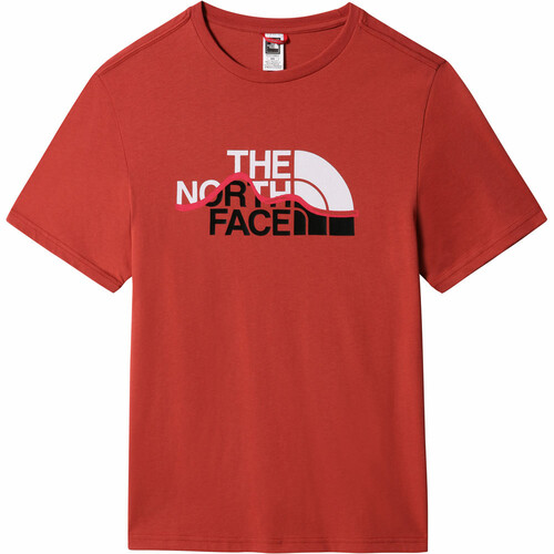 THE NORTH FACE M S/S MOUNT LINE TEE rojo