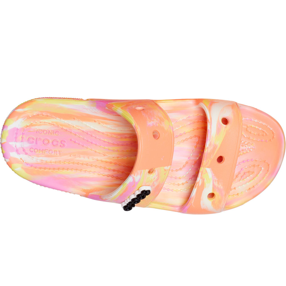 Crocs chanclas hombre Crocs Classic Crocs Marbled Sandal vista trasera Crocs chanclas hombre Crocs Classic Crocs Marbled Sandal vista trasera