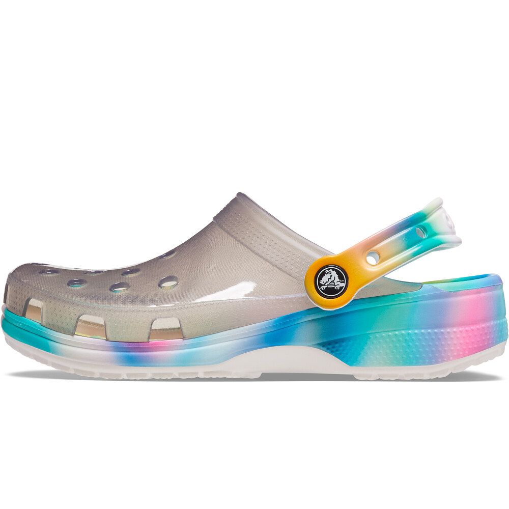 Crocs zueco mujer Crocs Classic Trans Solarized Clog lateral interior Crocs zueco mujer Crocs Classic Trans Solarized Clog lateral interior
