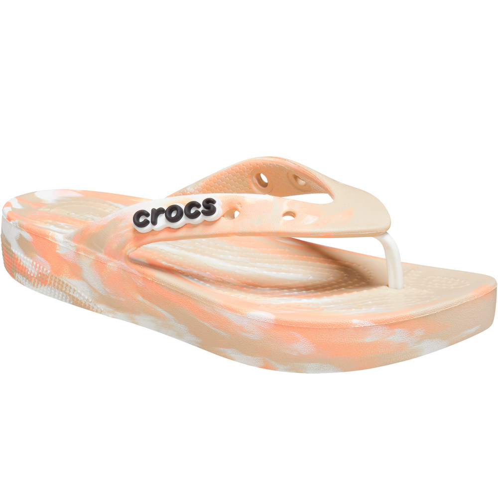 Crocs zueco mujer Crocs Classic Platform Marbled Flip W vista superior Crocs zueco mujer Crocs Classic Platform Marbled Flip W vista superior