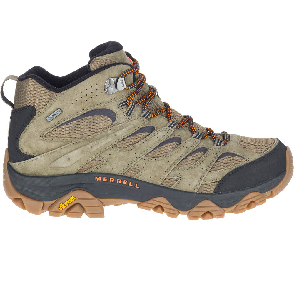 Merrell bota trekking hombre Merrell MOAB 3 MID GTX lateral exterior Merrell bota trekking hombre Merrell MOAB 3 MID GTX lateral exterior