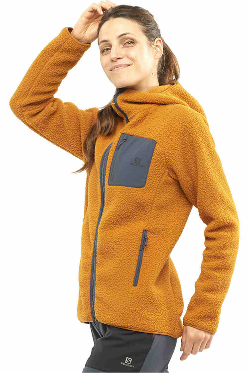 SALOMON OUTLINE WARM TEDDY FLEE W marron