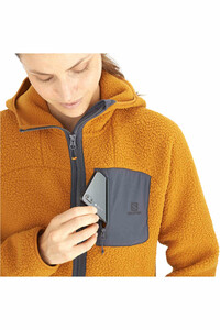 Salomon forro polar mujer Salomon OUTLINE WARM TEDDY FLEE W vista detalle Salomon forro polar mujer Salomon OUTLINE WARM TEDDY FLEE W vista detalle