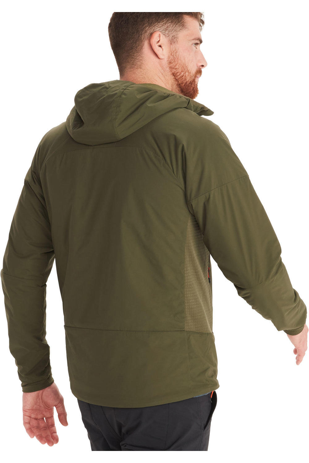 Marmot forro polar hombre Marmot Novus LT Hybrid Hoody vista trasera Marmot forro polar hombre Marmot Novus LT Hybrid Hoody vista trasera