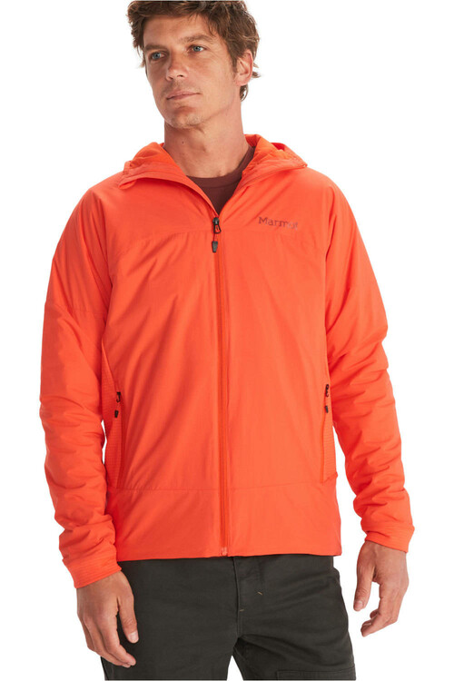MARMOT NOVUS LT HYBRID HOODY RO rojo
