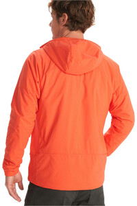 Marmot forro polar hombre Marmot Novus LT Hybrid Hoody RO vista trasera Marmot forro polar hombre Marmot Novus LT Hybrid Hoody RO vista trasera