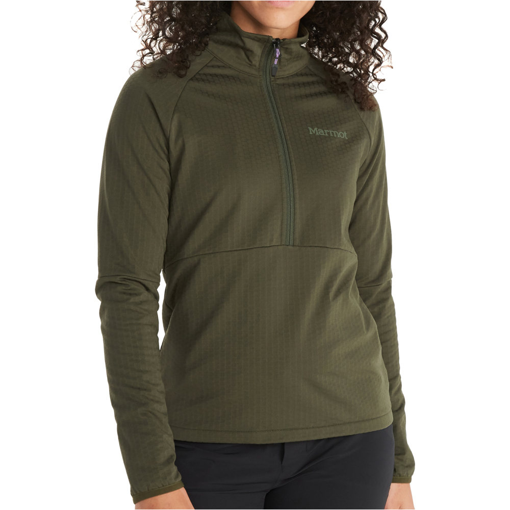 Marmot forro polar mujer Marmot Wm's Leconte Fleece 1/2 Zip VE vista detalle Marmot forro polar mujer Marmot Wm's Leconte Fleece 1/2 Zip VE vista detalle