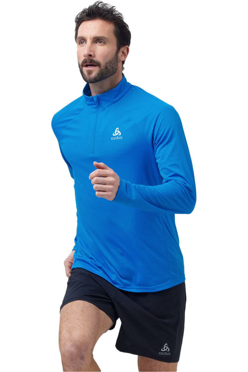 ODLO MID LAYER ESSENTIAL 1/2 ZIP azul