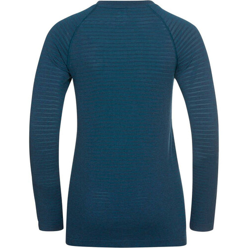 ODLO T-SHIRT CREW NECK L/S ESSENTIAL SEAMLESS azul