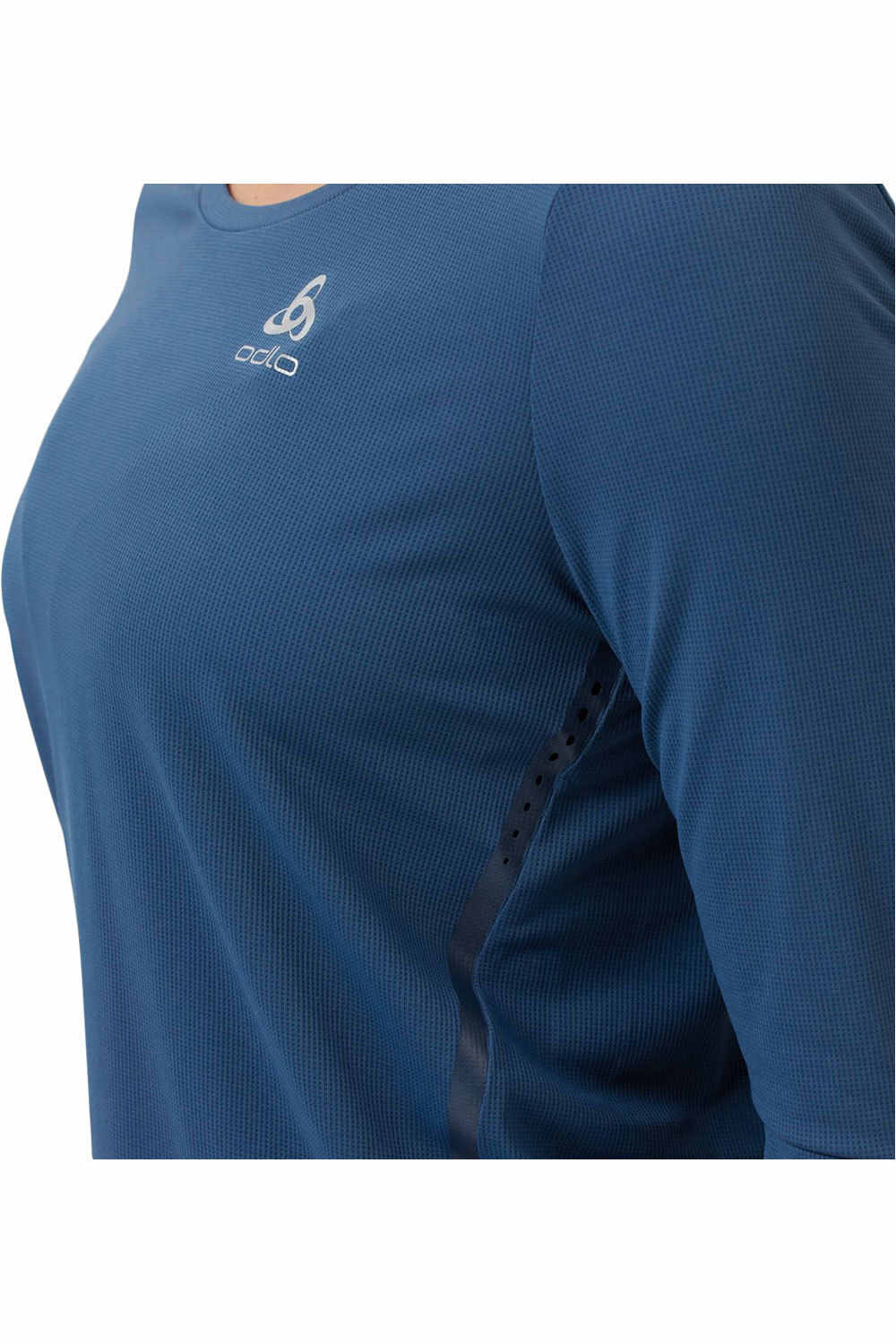 Odlo camiseta técnica manga larga mujer Odlo T-shirt crew neck l/s ZEROWEIGHT CHILL-T vista detalle Odlo camiseta técnica manga larga mujer Odlo T-shirt crew neck l/s ZEROWEIGHT CHILL-T vista detalle