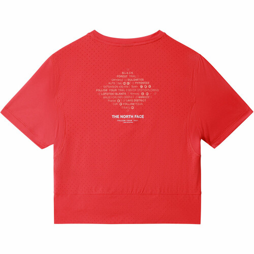 THE NORTH FACE W AO GLACIER CROP T rojo