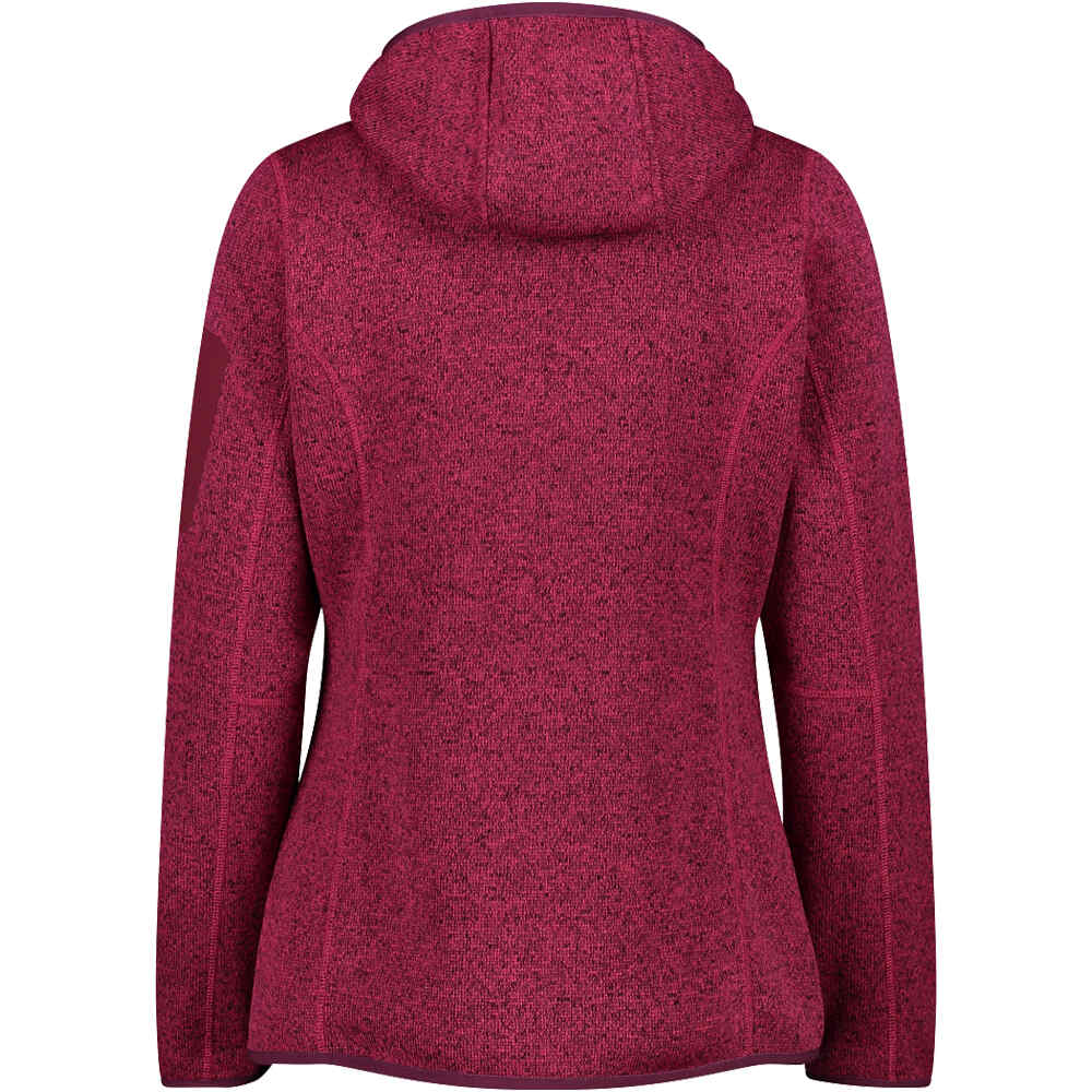 Cmp forro polar mujer Cmp WOMAN JACKET FIX HOOD vista trasera Cmp forro polar mujer Cmp WOMAN JACKET FIX HOOD vista trasera