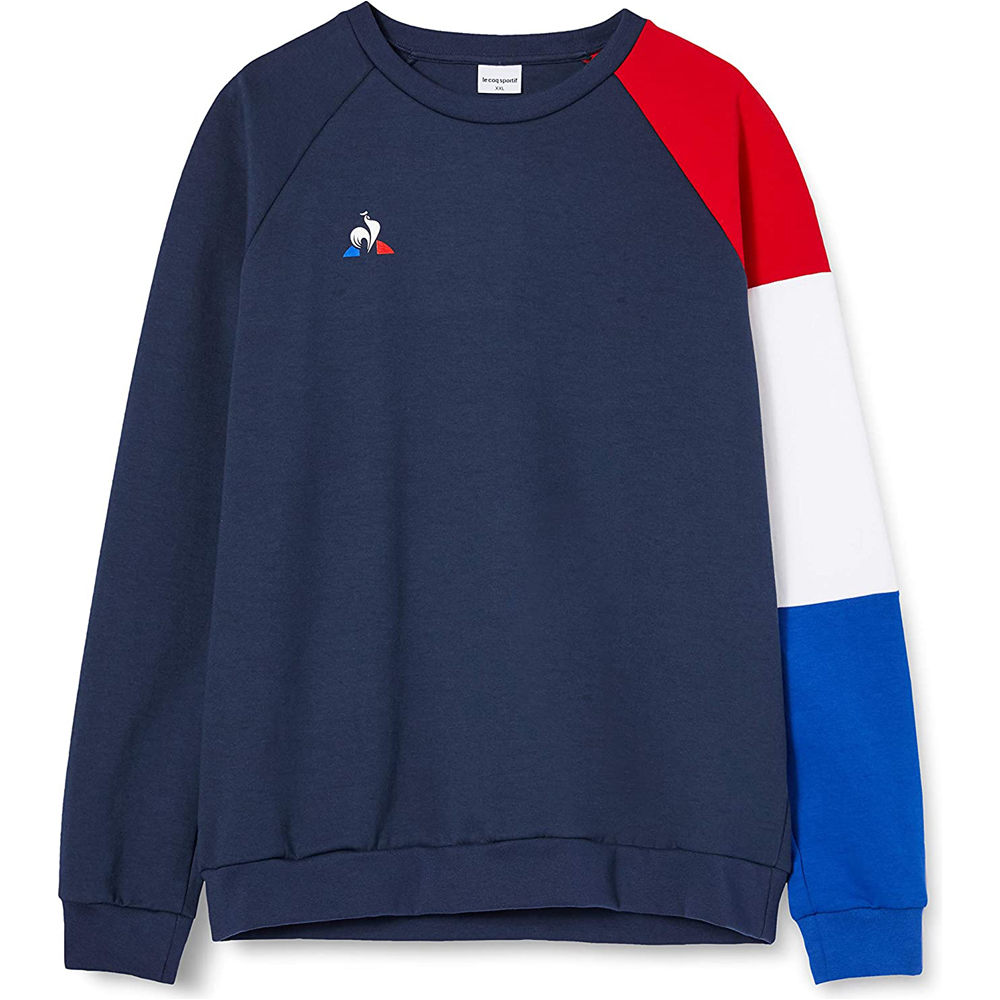 Le Coq Sportif sudadera hombre Le Coq Sportif Crew Sweat PRESENTATION TRI N1 vista frontal Le Coq Sportif sudadera hombre Le Coq Sportif Crew Sweat PRESENTATION TRI N1 vista frontal