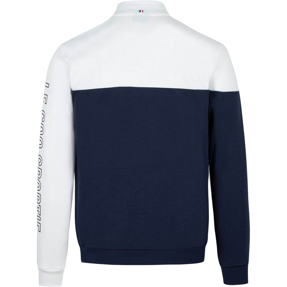 Le Coq Sportif sudadera hombre Le Coq Sportif SAISON 2 FZ Sweat N1 vista trasera Le Coq Sportif sudadera hombre Le Coq Sportif SAISON 2 FZ Sweat N1 vista trasera