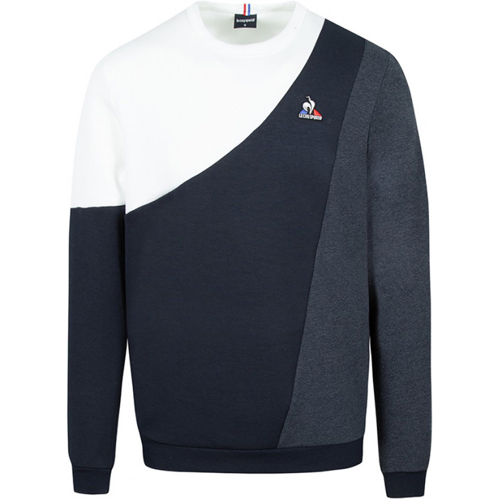 Le Coq Sportif sudadera hombre Le Coq Sportif SAISON 1 Crew Sweat N1 vista frontal Le Coq Sportif sudadera hombre Le Coq Sportif SAISON 1 Crew Sweat N1 vista frontal