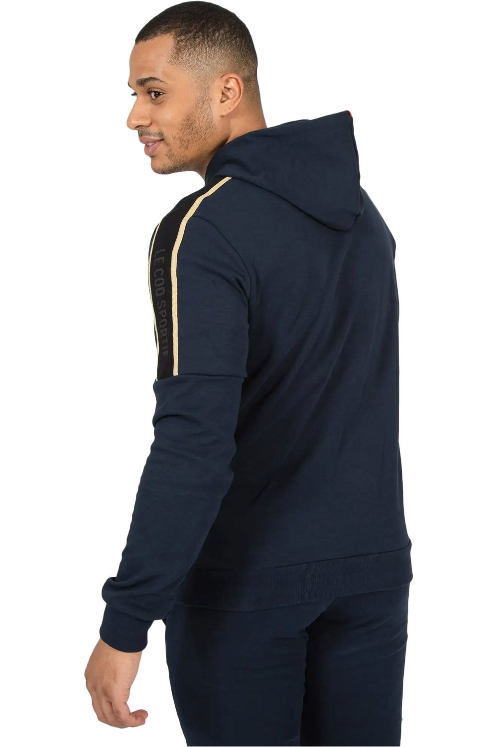 Le Coq Sportif sudadera hombre Le Coq Sportif NOEL Hoody N1 vista trasera Le Coq Sportif sudadera hombre Le Coq Sportif NOEL Hoody N1 vista trasera