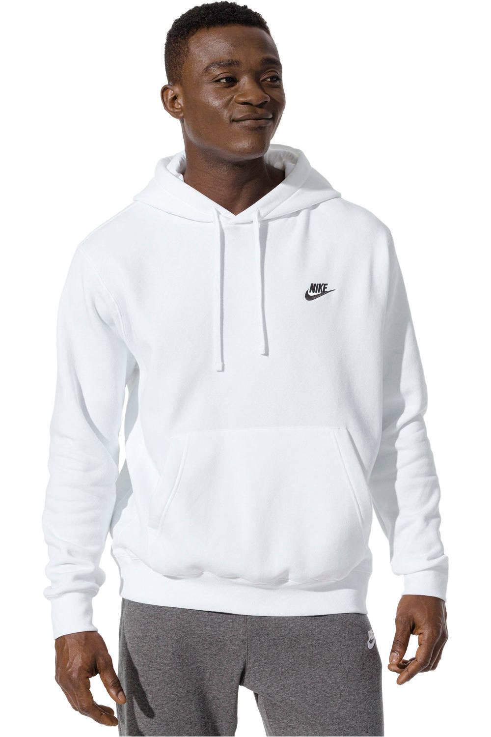 Nike sudadera hombre NSW CLUB HOODIE FZ BB vista frontal Nike sudadera hombre NSW CLUB HOODIE FZ BB vista frontal