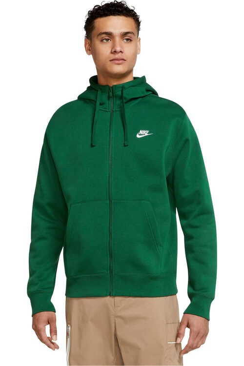 NIKE M NSW CLUB HOODIE FZ BB verde
