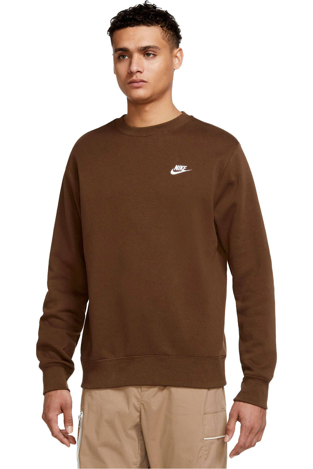 Nike sudadera hombre Nike M NSW CLUB CRW BB vista frontal Nike sudadera hombre Nike M NSW CLUB CRW BB vista frontal