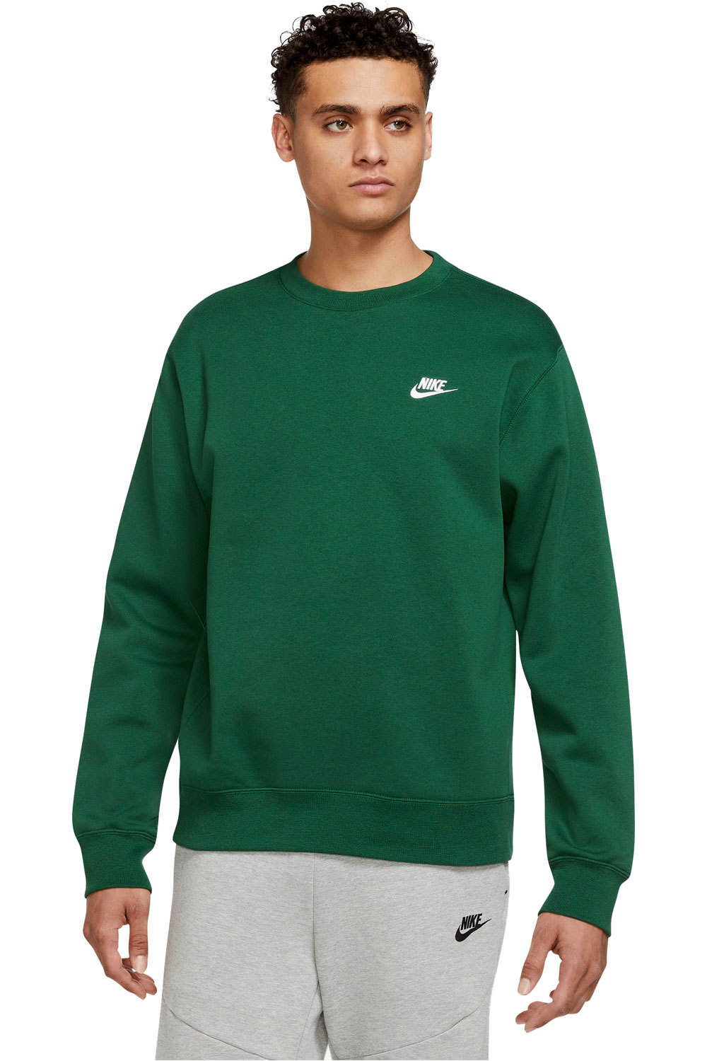 Nike sudadera hombre Nike M NSW CLUB CRW BB vista frontal Nike sudadera hombre Nike M NSW CLUB CRW BB vista frontal