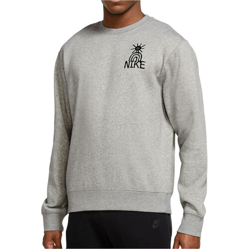 NIKE M NSW HBR-C BB CREW gris