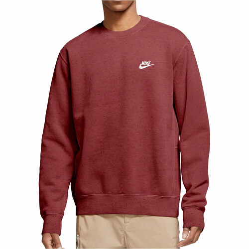 NIKE M NK CLUB+ BB CREW REVIVAL rojo